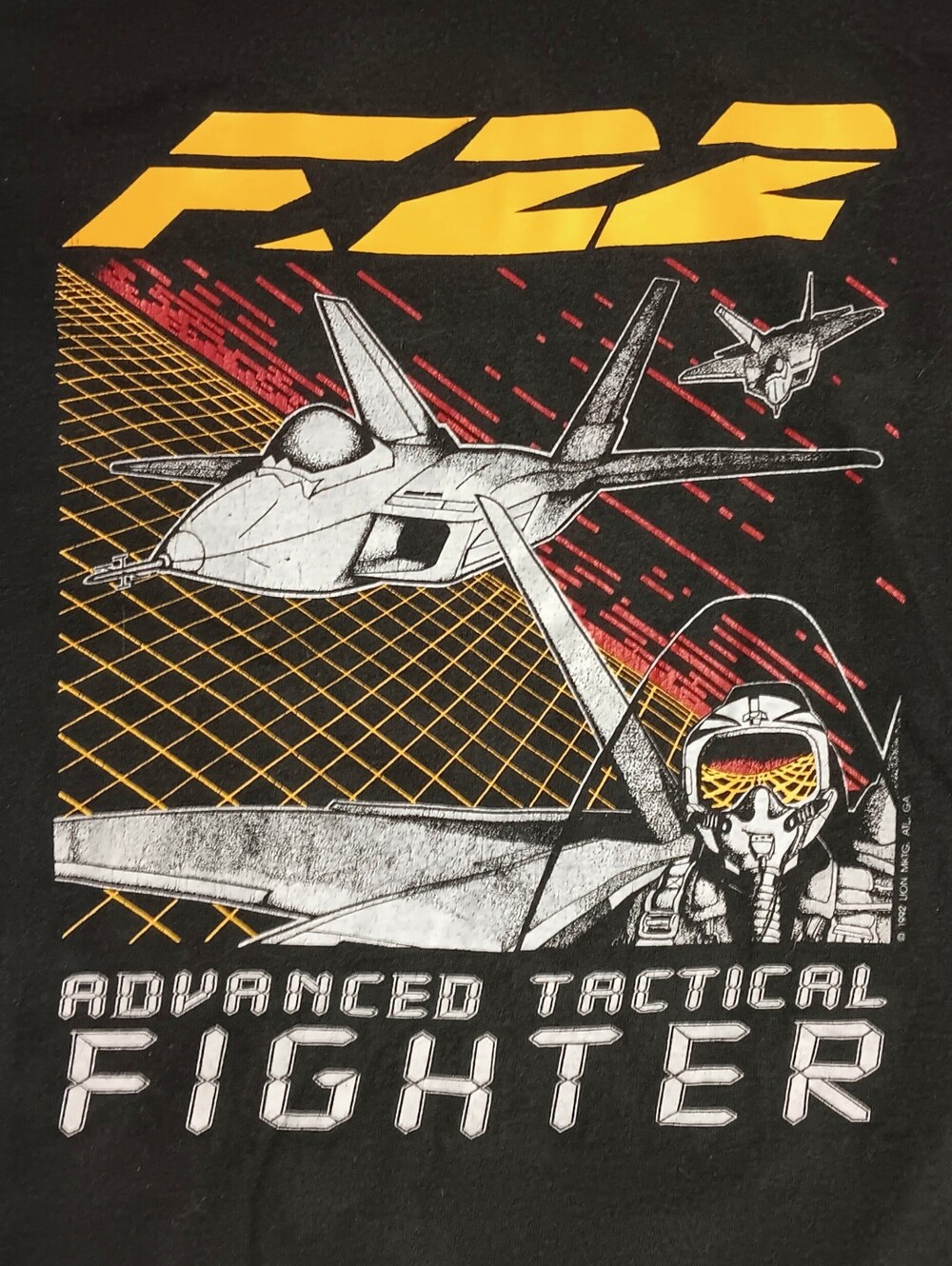 Vintage single stitch F-22 Tactical Fighter t-shirt USAF Air Force military